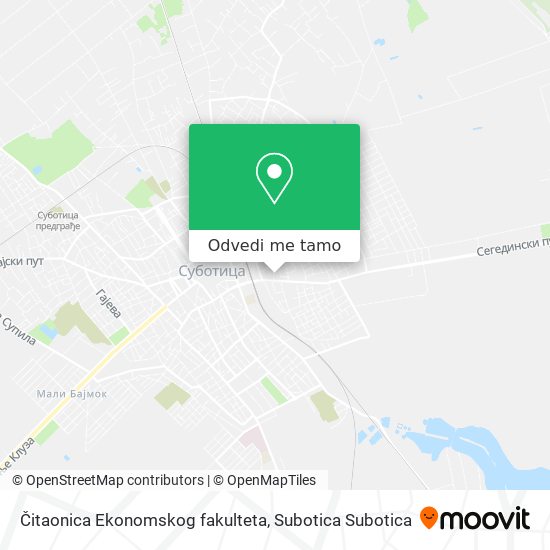 Čitaonica Ekonomskog fakulteta mapa