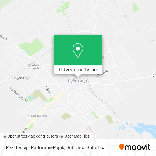 Rezidencija Radoman-Rajak mapa