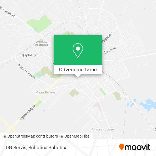 DG Servis mapa