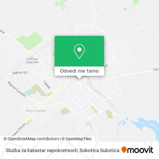 Služba za katastar nepokretnosti mapa