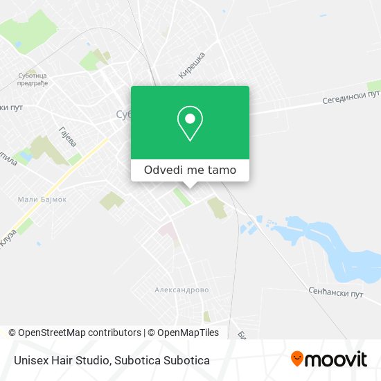 Unisex Hair Studio mapa