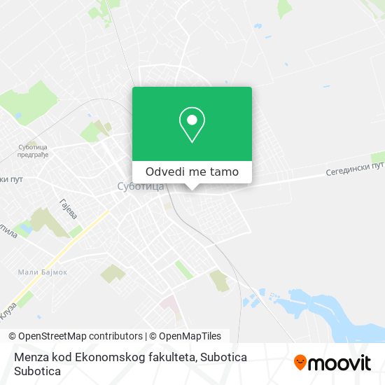 Menza kod Ekonomskog fakulteta mapa