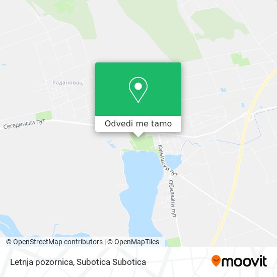 Letnja pozornica mapa