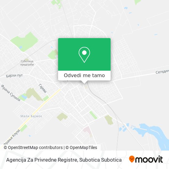 Agencija Za Privredne Registre mapa