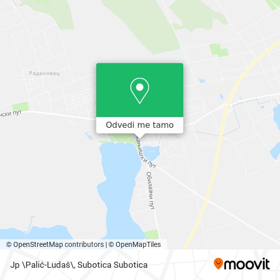 Jp \Palić-Ludaš\ mapa