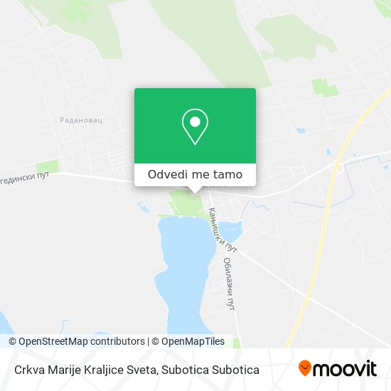 Crkva Marije Kraljice Sveta mapa