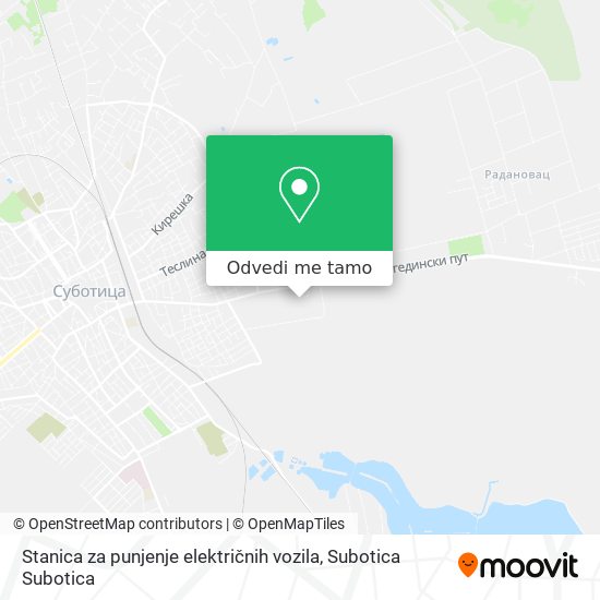 Stanica za punjenje električnih vozila mapa