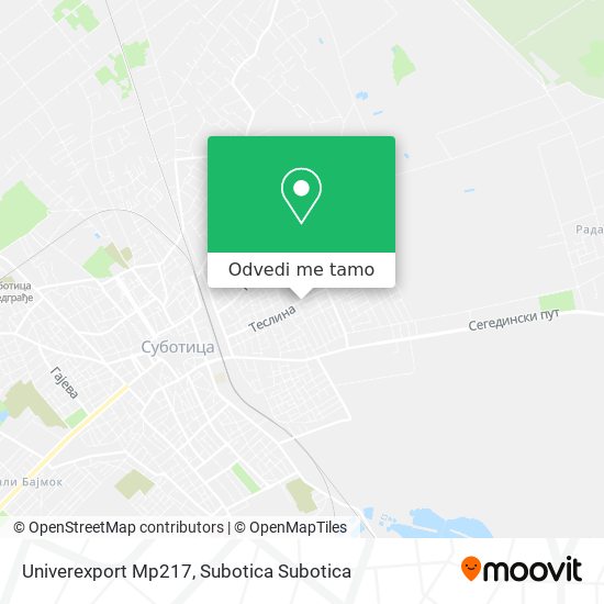 Univerexport Mp217 mapa