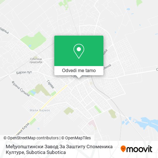 Међуопштински Завод За Заштиту Споменика Културе mapa