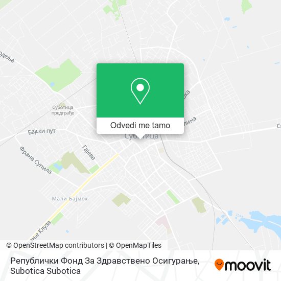 Републички Фонд За Здравствено Осигурање mapa