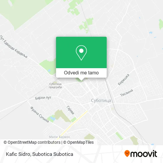 Kafic Sidro mapa