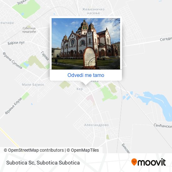 Subotica Sc mapa
