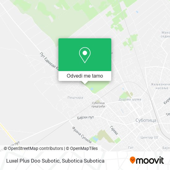 Luxel Plus Doo Subotic mapa