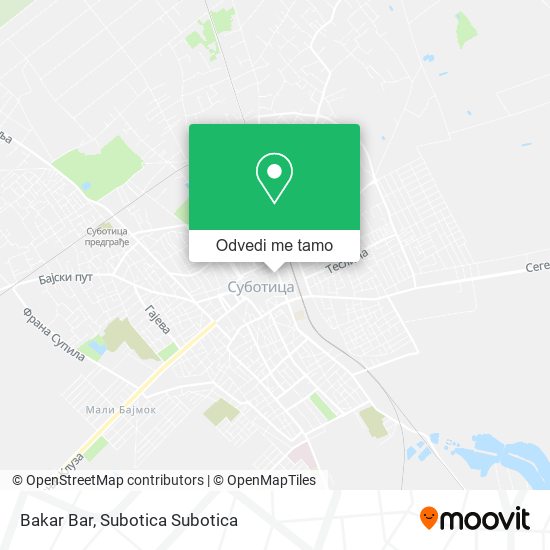 Bakar Bar mapa