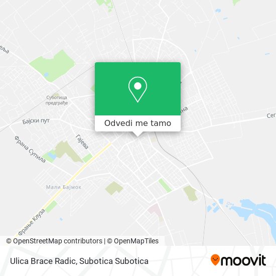 Ulica Brace Radic mapa