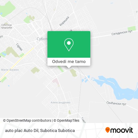 auto plac Auto Dil mapa