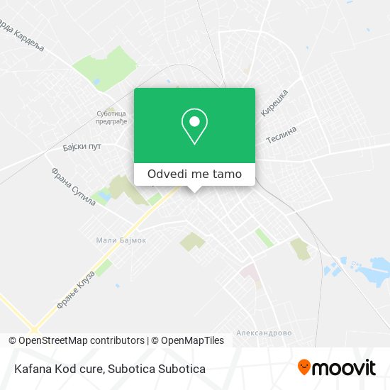 Kafana Kod cure mapa