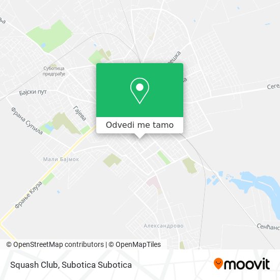 Squash Club mapa
