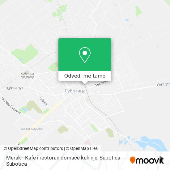 Merak - Kafe i restoran domaće kuhinje mapa