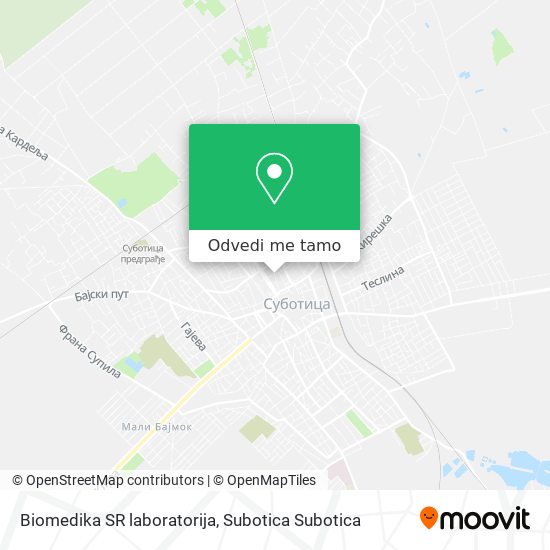 Biomedika SR laboratorija mapa