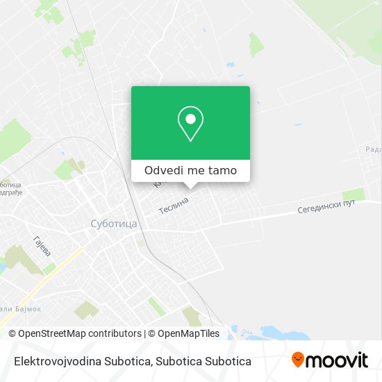 Elektrovojvodina Subotica mapa