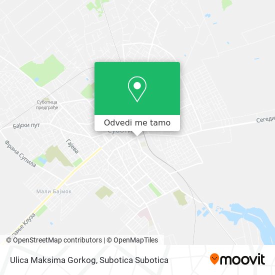 Ulica Maksima Gorkog mapa
