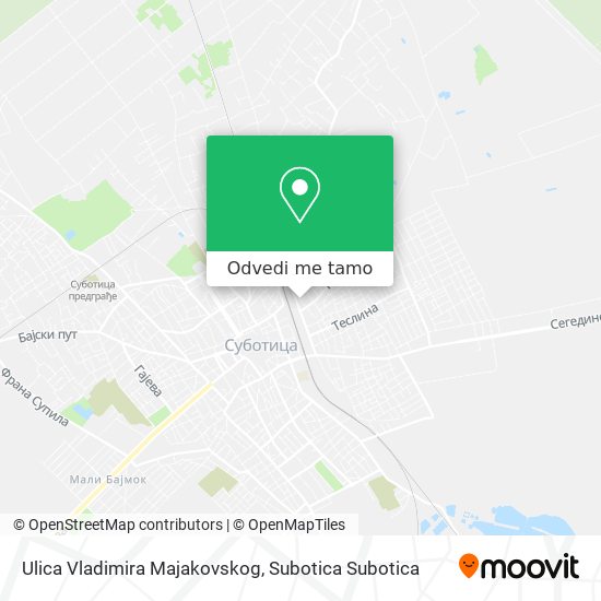 Ulica Vladimira Majakovskog mapa
