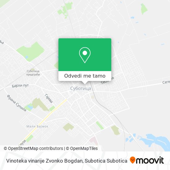 Vinoteka vinarije Zvonko Bogdan mapa