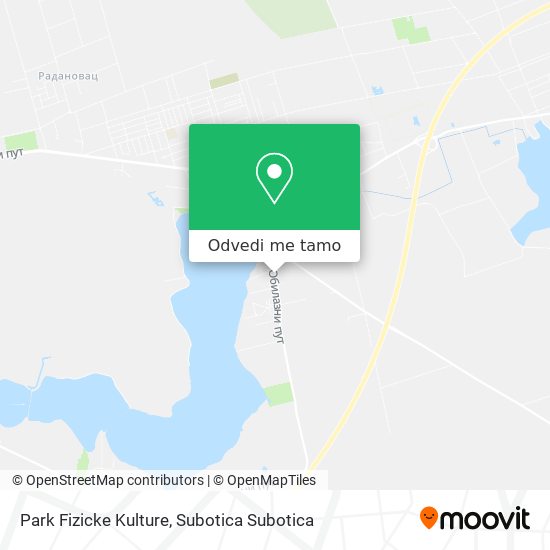 Park Fizicke Kulture mapa