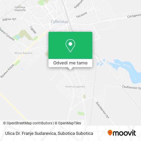 Ulica Dr. Franje Sudarevica mapa