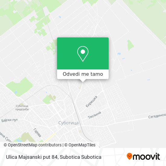 Ulica Majsanski put 84 mapa