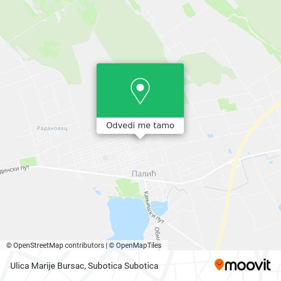 Ulica Marije Bursac mapa