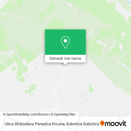 Ulica Slobodana Penezica Krcuna mapa