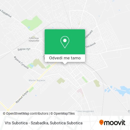 Vts Subotica - Szabadka mapa