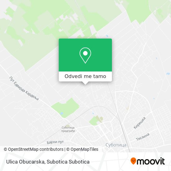 Ulica Obucarska mapa