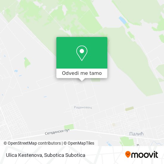 Ulica Kestenova mapa