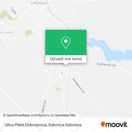 Ulica Plate Dobrojevica mapa
