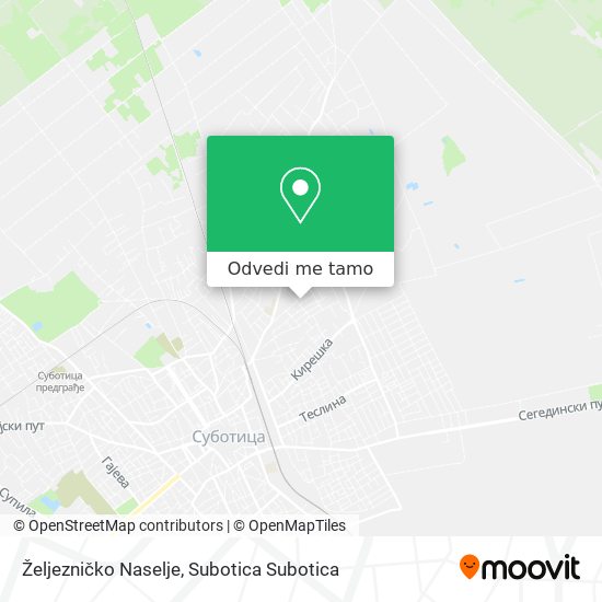 Željezničko Naselje mapa