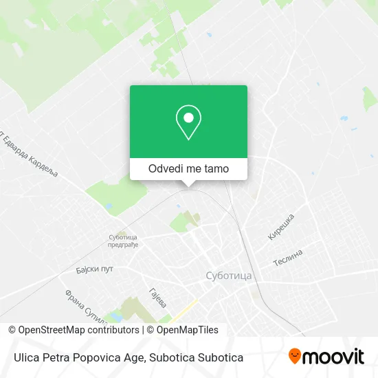 Ulica Petra Popovica Age mapa