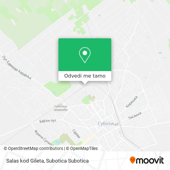 Salas kod Gileta mapa