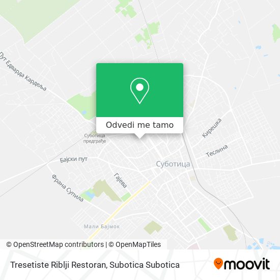 Tresetiste Riblji Restoran mapa