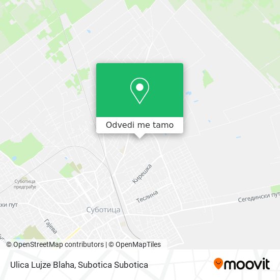 Ulica Lujze Blaha mapa