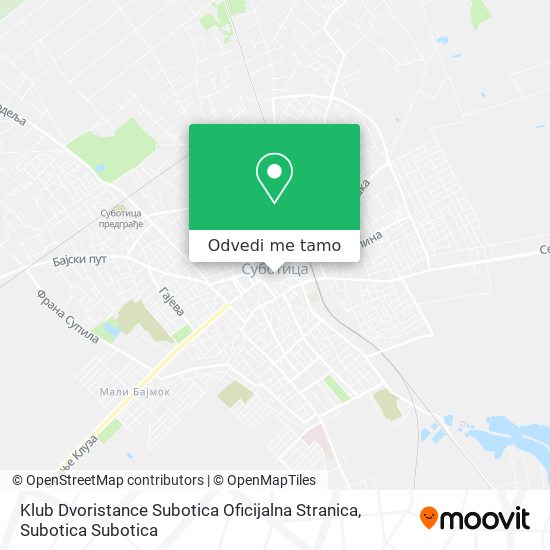 Klub Dvoristance Subotica Oficijalna Stranica mapa