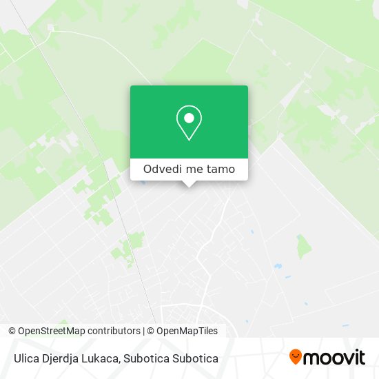 Ulica Djerdja Lukaca mapa