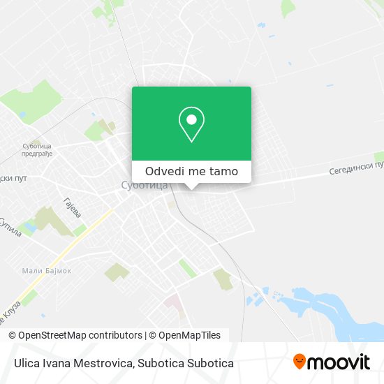 Ulica Ivana Mestrovica mapa