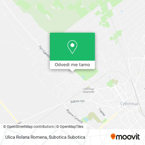 Ulica Rolana Romena mapa