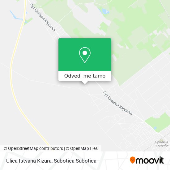 Ulica Istvana Kizura mapa