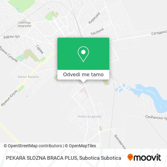 PEKARA SLOZNA BRACA PLUS mapa