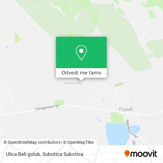 Ulica Beli golub mapa