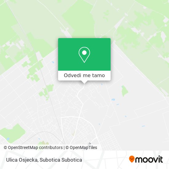 Ulica Osjecka mapa